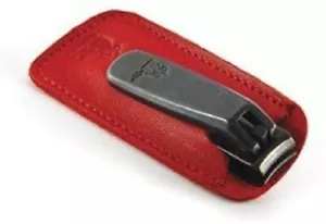 Cortapelos ejecutivos Concord con estuche de cuero rojo - Imagen 1 de 1