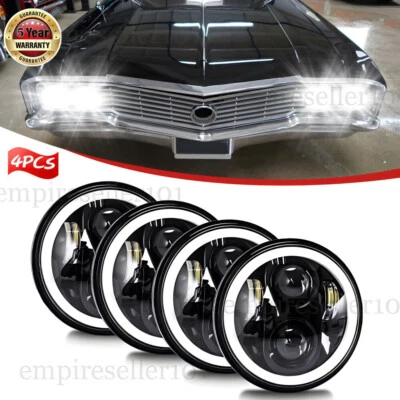 For Buick Electra Wildcat 5.75" 5-3/4" inch LED Headlights Hi/Lo Beam DOT 4pcs  - Image 1 of 4