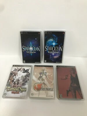 STAR OCEAN 1st  2nd The 3rd Birthday Valkyrie Profile Tactics Ogre set of 5 PSP - Image 1 of 2