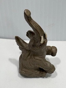 Vintage Glücksrüssel hoch Elefant Statuen Figur Wohndeko Geschenk - - Bild 1 von 9