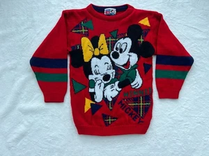 Vintage Mickey's Stuff For Kids Strick Pullover Small Mickey Minnie Mouse Disney - Bild 1 von 8