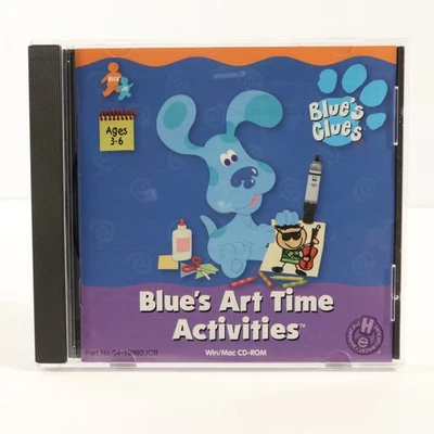Blue's Clues Blue's Art Time Activities CD-Rom PC Game 2000 Windows 95 Macintosh - Image 1 of 4
