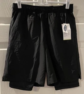 Old Navy Active Stretchtech Jungen Go-Dry 2-in-1 Shorts + Basisschicht Gr. XL 14-16 - Bild 1 von 3