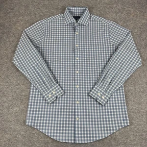 Camicia Peter Millar Crown artigianale con bottoni manica lunga a quadri uomo media M - Foto 1 di 13