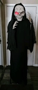6 Ft Animated Bobble Head Reaper Halloween Prop Sounds Lights In Original Box - Picture 1 of 18