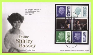 G.B. 2023 Shirley Bassey booklet pane Royal Mail First Day Cover, Tallents House - Picture 1 of 1