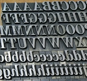 Grande antica vintage 48pt tipografia tipografia tipografia lettera # set - Foto 1 di 7