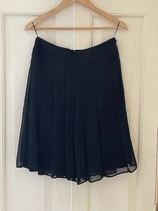 Black Chiffon Pleated Skirt - Picture 1 of 7