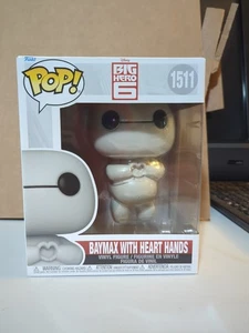 Funko Pop! Vinilo Super 6 pulgadas: Disney - Baymax con manos de corazón #1511 - Imagen 1 de 6