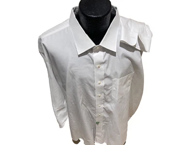 CAMISA DE VESTIR BROOKS BROTHERS MADISON SUPIMA COTT BLANCA MACIZA 20-37/COMO NUEVA/LAVADA Foto 1 de 4