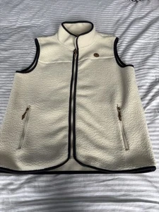 Trespass Cream Fleece Gilet UK 12 - Picture 1 of 6