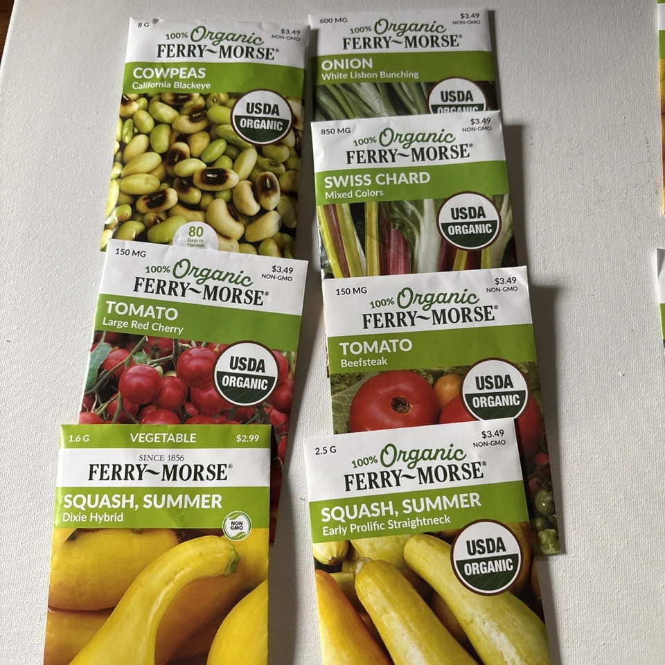 Semillas Ferry-Morse 2025 paquete de 7 orgánicas Foto 1 de 1