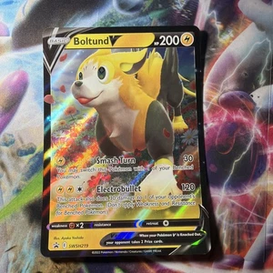 Boltund V SWSH219 JUMBO Black Star Promo Pokemon Card TCG 2022 Sword & Shield NM - Picture 1 of 2