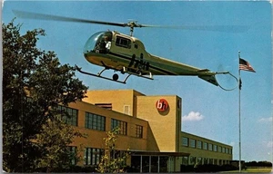 c1960s HURST, Texas Advertising Postcard "FORT WORTH-DALLAS HELICOPTERS" Unused - Picture 1 of 2