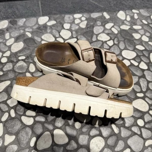 Sandalias gruesas Papillio de Birkenstock Arizona color tostado EE. UU. 5 UE 36 plataforma blanca - Imagen 1 de 12