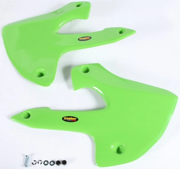 Maier Radiator Air Scoops Green #578513 Kawasaki KLX300R 1997-2002 - Image 1 of 1