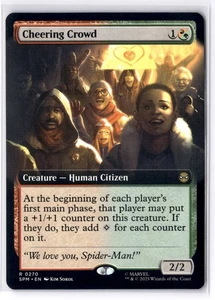 Cheering Crowd (Extended Art) 270 MTG Marvel's Spider-Man Non-Foil NM/M - Picture 1 of 2