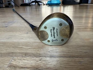 MacGregor Custom Tourney Persimmon 1 Wood / Driver / TT Lite Regular Steel Shaft - Picture 1 of 17