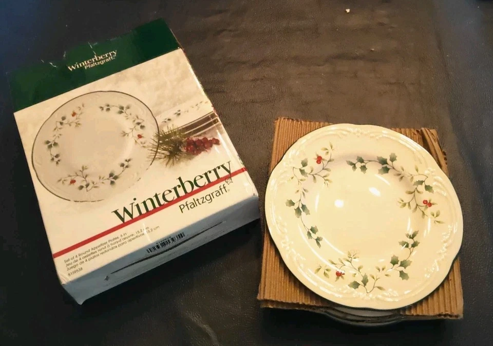 Winterberry Appetizer Plate Set Of 4, 6", 5159538 - Image 1 of 1