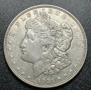 1921 Morgan Silver Dollar - High Grade - 90% Silver US Coin - Picture 1 of 2