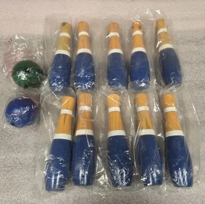13-Piece Wood Bowling Set - Indoor/Outdoor Bowling Game for Adults and Kids Ages - Picture 1 of 2