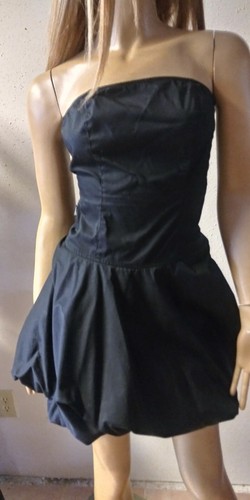 Abito Moschino senza spalline palloncino nero Xsmall 2 o 4. Usa