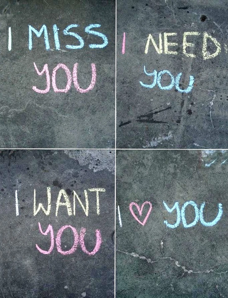 TIN SIGN "Miss You" Quotes Art  Rustic Wall Decor - Image 1 of 1