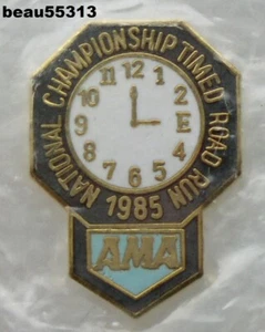 ⭐AMA 1985 CAMPEONATO NACIONAL CRONOMETRADO ROAD RUN GRAN CHALECO INDIO HARLEY SOMBRERO PIN - Imagen 1 de 1