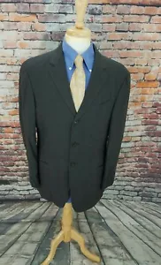 Giorgio Armani milano Borgonuovo 21 ITALY 40R Grey SILK Sport Coat Blazer Jacket - Picture 1 of 8
