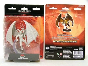 1 HORNED DEVIL D&D Nolzur's Marvelous Miniatures non dipinto miniatura - Picture 1 of 1