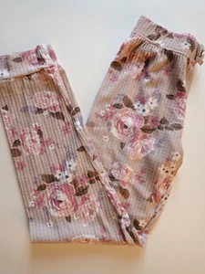 Girls Children's Place Size 14 Sweatpants Joggers Pink Floral Pants - Picture 1 of 10