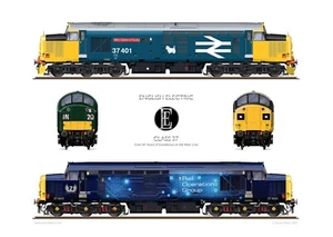 BR Class 37 - 60 Years On The Main Line Vers 1 (37401 und 37800) - Print - Bild 1 von 1