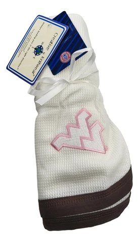 Baby Girl Blankets West Virginia Mountaineers Pink NCAA Team Logo Cover