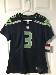 Maglia calcio NIKE Russell Wilson Seattle Seahawks #3 taglia Large nuova con etichette donna - Foto 1 di 3