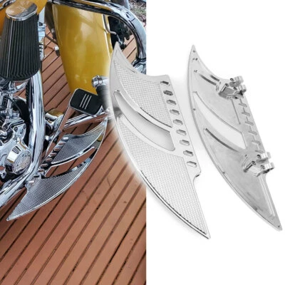 For Harley Softail Deluxe FLS Electra Road Glide Custom CNC Aluminum Floorboards - Image 1 of 4
