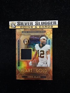 2023 Chris Olave Panini Gold Standard Heart of Gold Jersey Patch /199 Saints