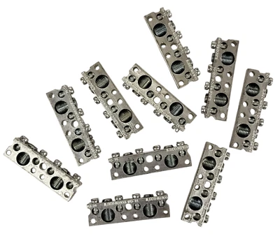 (10 PACK) NEW Ilsco N8108 1/0-14, 6-14 AL9CU Ground Bar 2.25" - Image 1 of 4