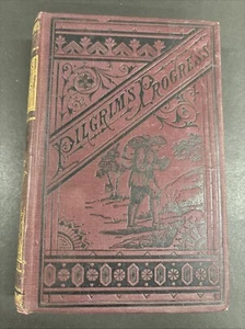 PILGRIM'S PROGRESS By John Bunyan 1800s Nice Hardcover VTG Hurst & Co. NY - Foto 1 di 5