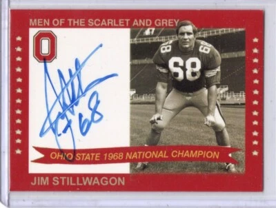 Jim Stillwagon signed 2004 TK Legacy Ohio State Buckeyes Auto #1968A - Image 1 of 2