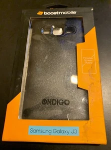 Black Samsung Galaxy j3 case boostmobile ondigo with screen guard - Picture 1 of 1