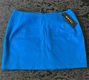 Falda Motel Ima Twill Azul Aqua Pequeña ¡Nueva! - Imagen 1 de 1
