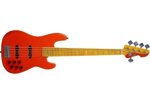 Markbass MB GV 5 Gloxy Fiesta Red CR MP 5-string bass guitar - Picture 1 of 2