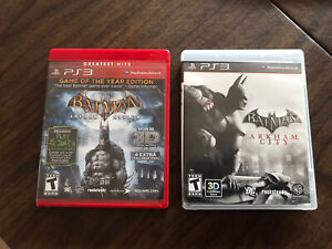 Batman Arkham CIty i Batman Arkham Asylum [GOTY] PS3 2 partia gier z okularami 3D