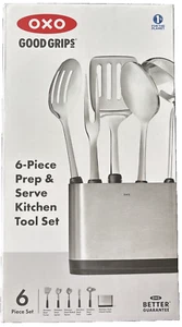 OXO Good Grips Stainless Steel Prep & Serve Kitchen Tool 6pc Set - NEW - Picture 1 of 3