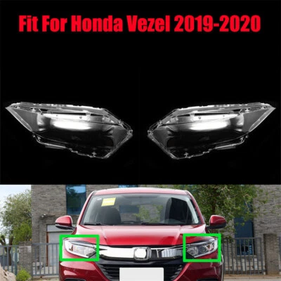 For Honda Vezel/HR-V 2019-2020 Headlight Headlamp Clear Lens Cover Pair - Image 1 of 4