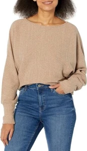 VELVET By Graham & Spencer Mackay Brushed Rib Top Pecan S $169 F2 - Picture 1 of 2