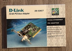 D-Link Ethernet Adapter PCI Bus Model DE-528CT 10Mbps Combo 32-Bit RJ45 & BNC - Bild 1 von 7