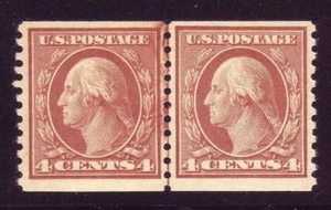 495 ( 4c Coil ) - LINE PAIR - BIG BEAUTY - MNH !! - Picture 1 of 1