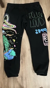 Rolling Loud Jogginghose Sweatpants Grafikdruck Schwarz Herren Größe XL - Bild 1 von 7