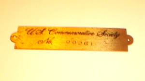 1987 Costituzione Stati Uniti d'America Ottone Orologio da Parete Emblema, Distintivo #00261 - Foto 1 di 2